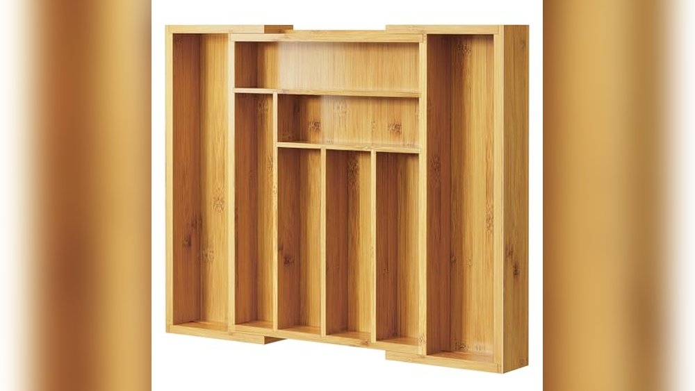 Bamboo Drawer Organizer for Utensils