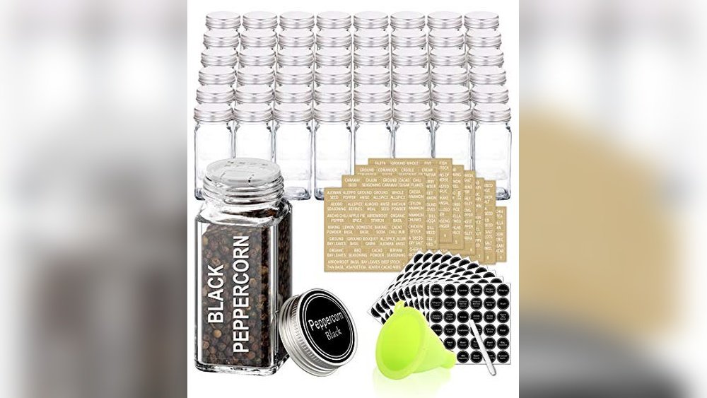 Spice Jars Square Glass Set